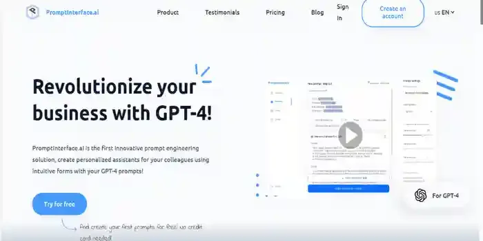 Prompt Interface AI