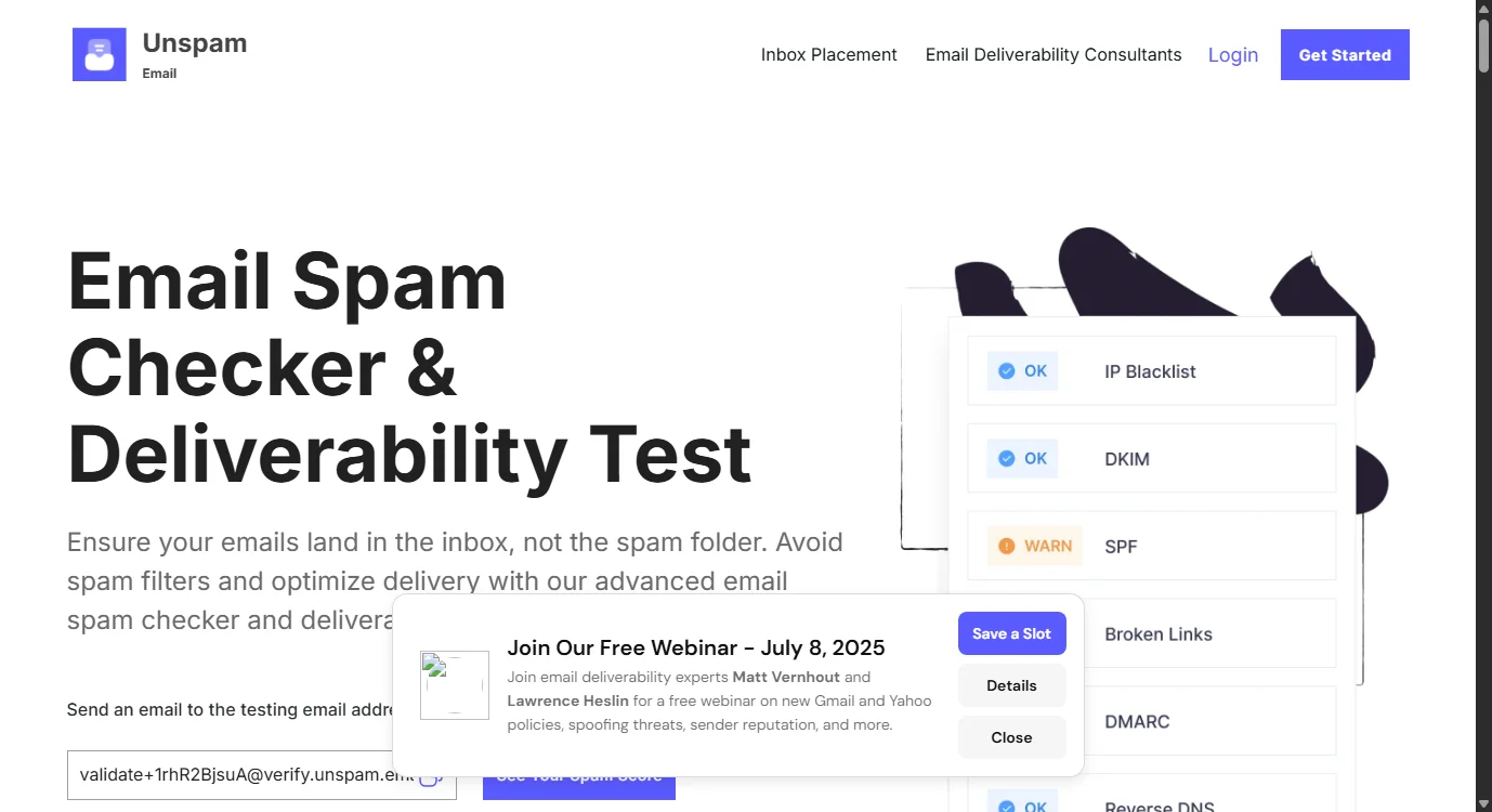 Unspam Email